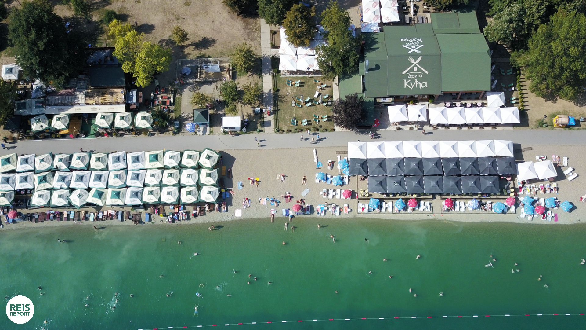 stranden in Belgrado 