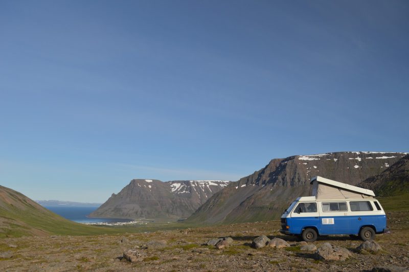 Kamperen in de buurt van Isafjordur